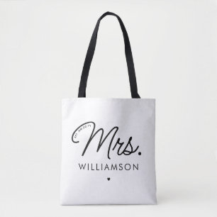Custom Mrs. Est. Modernes, elegantes Script neu