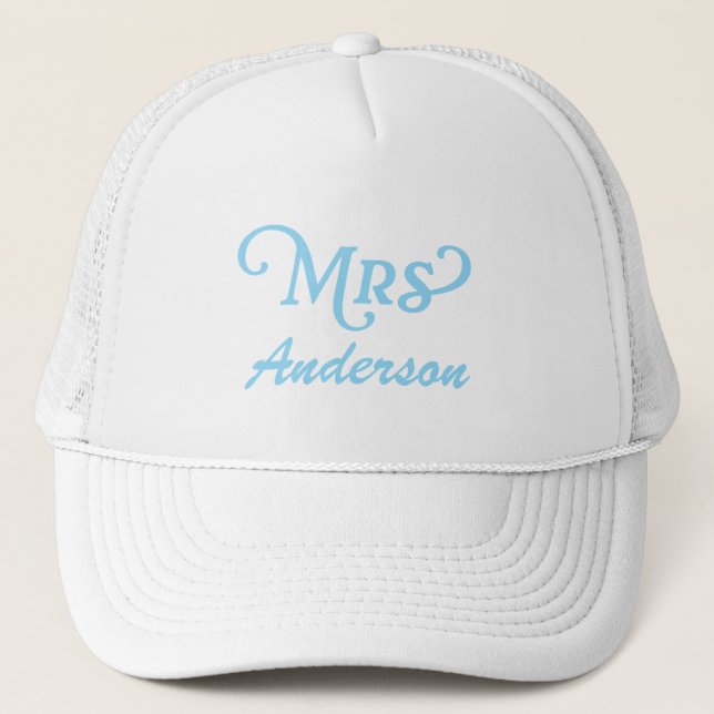 Custom MRS Hat, Personalisiert MRS Hat Bridal Truckerkappe (Vorderseite)