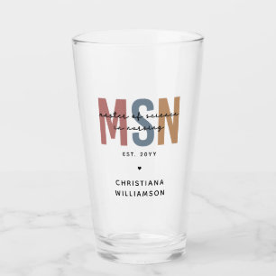 Custom MSN Master of Science in Nursing Abschluss Glas