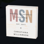 Custom MSN Master of Science in Nursing Abschluss Holzkisten Schild<br><div class="desc">Custom MSN Master of Science in Nursing Abschluss | Krankenpflege Schule NP Abschluss Geschenke!</div>