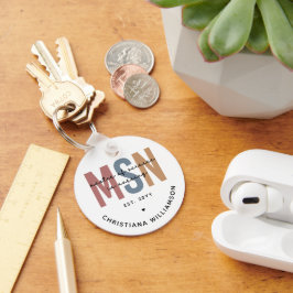 Custom MSN Master of Science in Nursing Abschluss Schlüsselanhänger