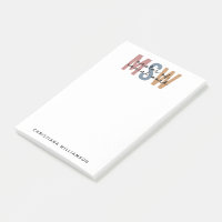 Custom MSW Master of Social Work Retro Abschluss