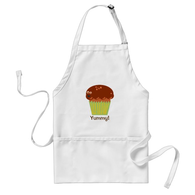 Custom Muffin Pal Fun Breakfast Cartoon Schürze (Vorne)