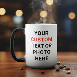 Custom Mug | Add Text, Photo, Logo or Design Here Verwandlungstasse