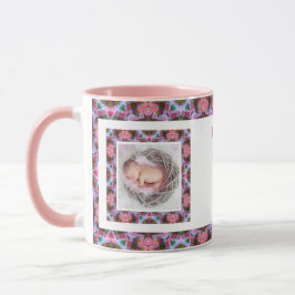 Custom Mum's Pink Best Mum Ever Foto Tee Kaffee Tasse