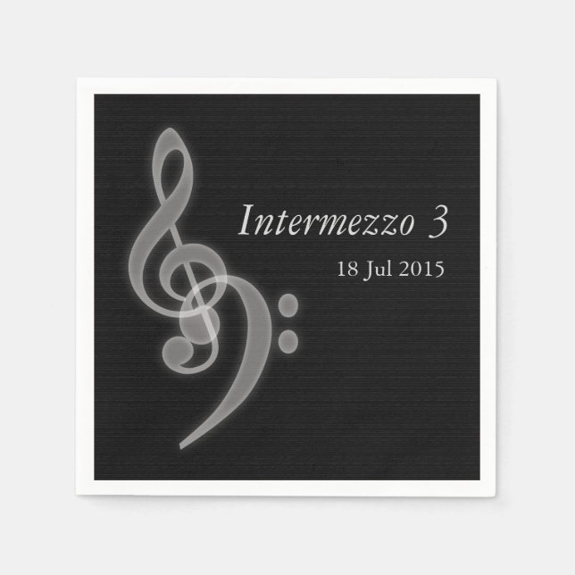 Custom Music Concert Serviette (Vorderseite)