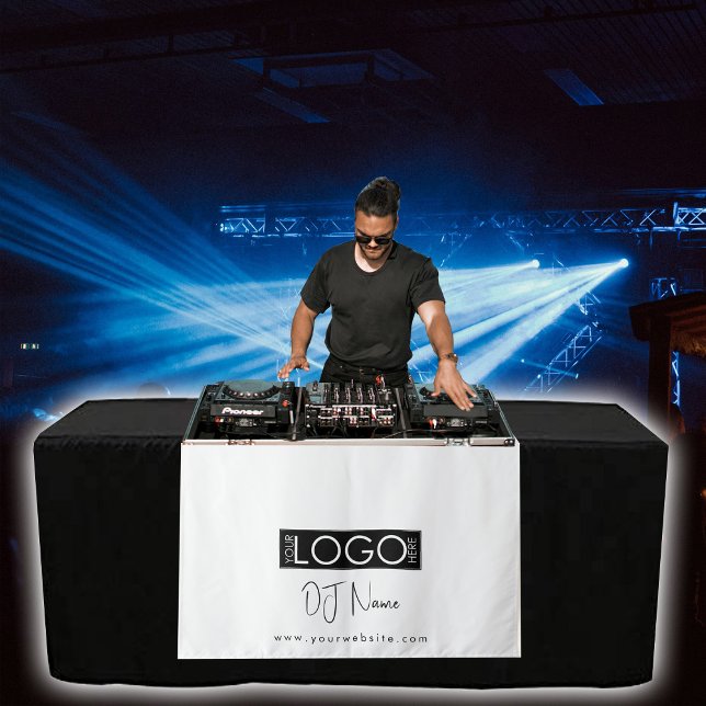 Custom Music DJ Business Logo Table Runner Banner Wandteppich (Custom Music DJ Business Logo Table Runner Banner Tapestry)