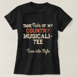 Custom Music Notieren Sie sich mein LAND Musicali- T-Shirt
