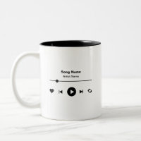 Custom Music Player Zwei-Tone-Kaffee-Tasse