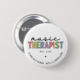 Custom Music Therapist Music Therapist Music Thera Button