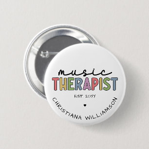 Custom Music Therapist Music Therapist Music Thera Button