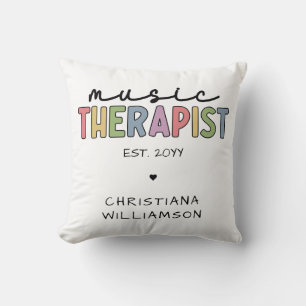 Custom Music Therapist Music Therapist Music Thera Kissen
