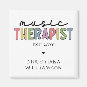 Custom Music Therapist Music Therapist Music Thera Magnet