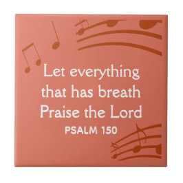 Custom MUSIKNOTEN Terracotta Christlich Fliese