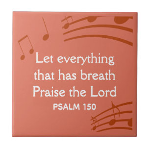 Custom MUSIKNOTEN Terracotta Christlich  Fliese