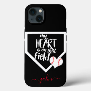 Custom my HERART IST AUF DIESEM FELD Mama Baseball Case-Mate iPhone Hülle