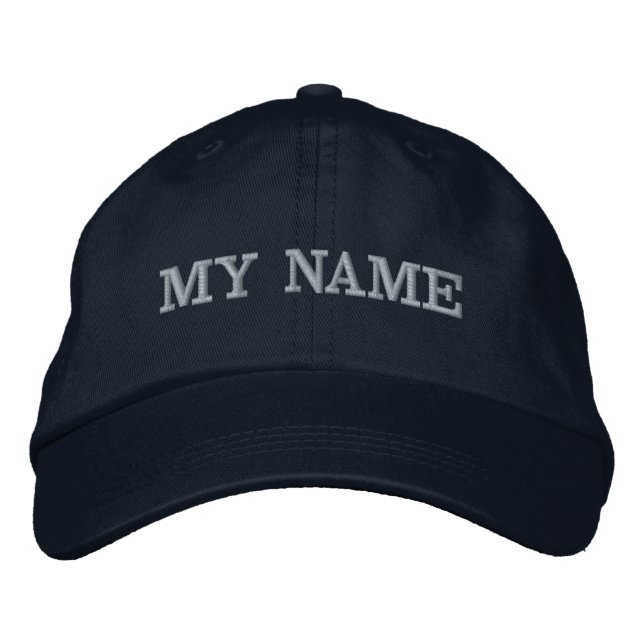 CUSTOM MY NAME BESTICKTE BASEBALLKAPPE (Vorderseite)