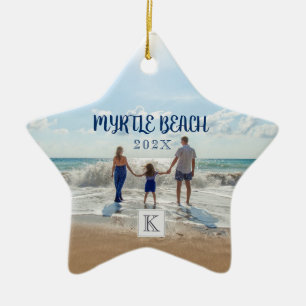 Custom Myrtle Beach Change to Any Beach Souvenir Keramik Ornament