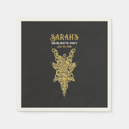 Custom Mystic Gold Bachelorette Serviette