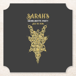 Custom Mystic Gold Bachelorette Untersetzer