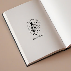 Custom Mystic Moon with Cat from the Library of Gummistempel