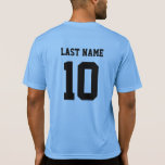 Custom Nachname Number Sports Jersey T - Shirt<br><div class="desc">Name und Nummer sind anpassbar,  sodass Sie diesen T - Shirt so spezifisch machen können,  wie Sie ihn gewollt haben.</div>