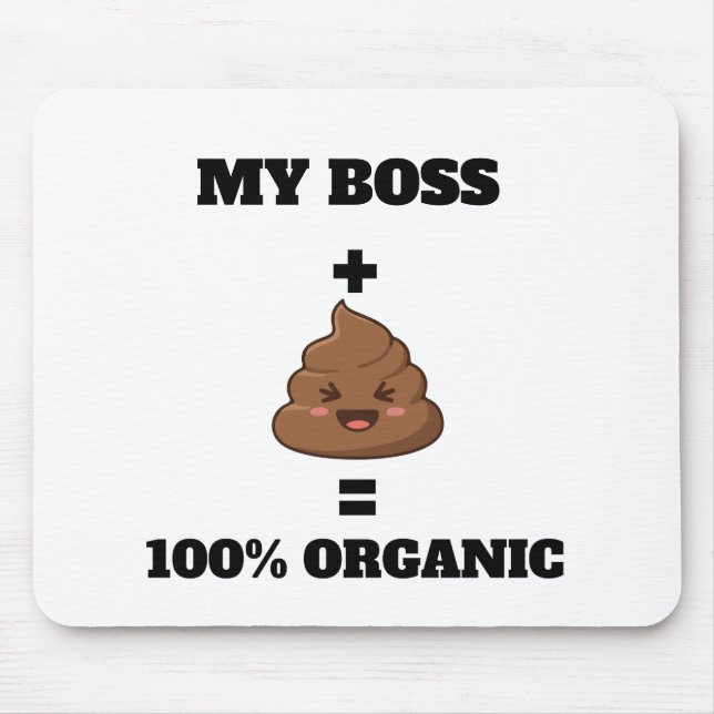 Custom Name 100% Organic Mousepad - Hilarious Offi (Vorne)