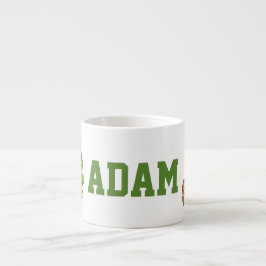 Custom Name Adam Safari Animals Espresso Mug Espressotasse