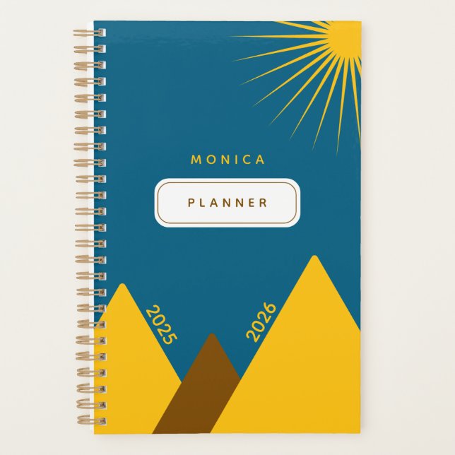 Custom Name and Year Planner Planer (Vorderseite)