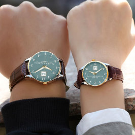 Custom name anniversary couple's gift  armbanduhr