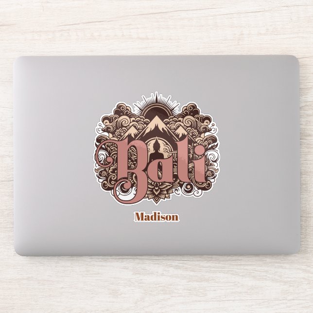 Custom Name Bali Aufkleber (Computer)