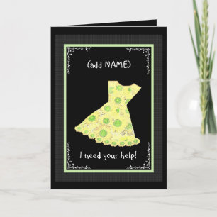 CUSTOM NAME Blumenmädchen FRÜHLINGS GELB Kleid Einladung