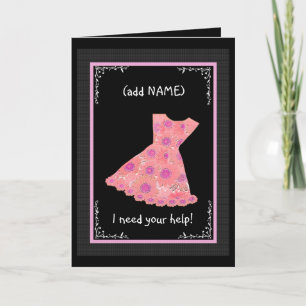 CUSTOM NAME Blumenmädchen PFIRSICH Kleid Einladung
