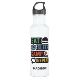 Custom Name Camping Edelstahlflasche