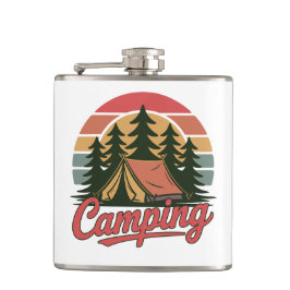 Custom Name Camping Flachmann