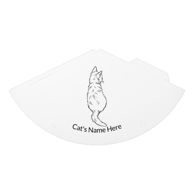 Custom Name Cat Birthday Party Hat Partyhütchen (Vorderseite)