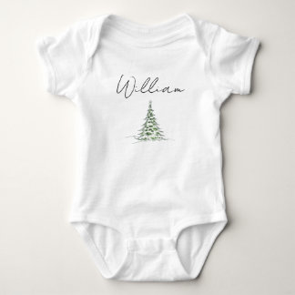 Custom Name Christmas Baby Romper 1st Xmas William Strampler