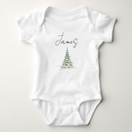 Custom Name Christmas Baby Romper First Xmas James Strampler