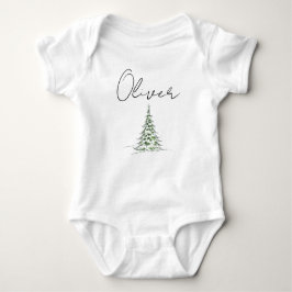 Custom Name Christmas Baby Romper First Xmas Oli Strampler