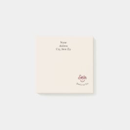 Custom Name Church Office Smile Jesus Loves You Post-it Klebezettel