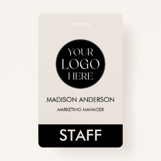 Custom Name Corporate Business Logo Employee Ausweis