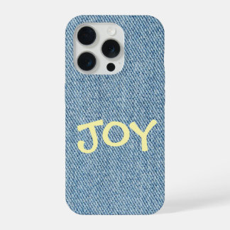 Custom Name Denim Jeans Phone Case iPhone 15 Pro Hülle