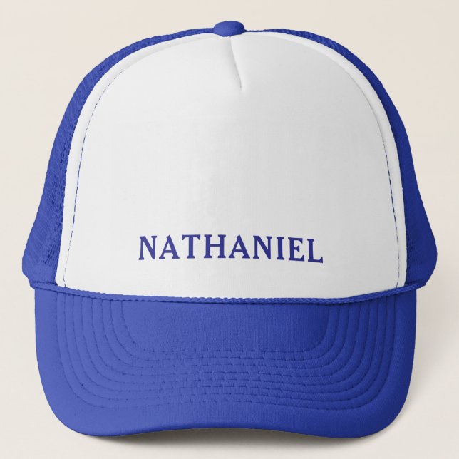 Custom Name Design for Personalized Trucker Hats Truckerkappe (Vorderseite)