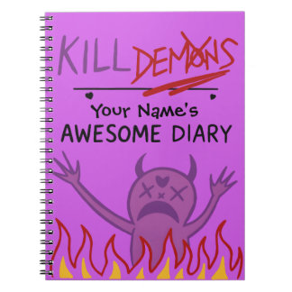 Custom Name Diary – Demon Hunters Notizblock