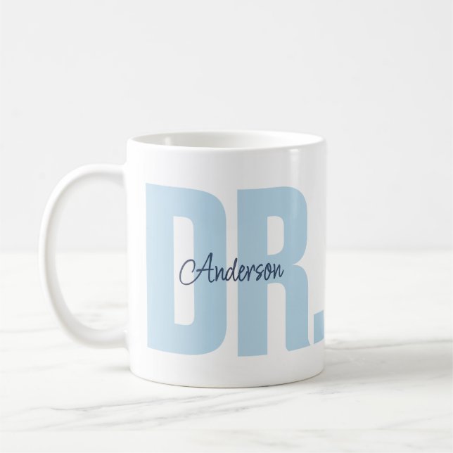 Custom Name Doctor PhD Graduation Kaffeetasse (Links)
