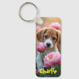 Custom Name Dog Cat Lover Double Photo Pet Schlüsselanhänger