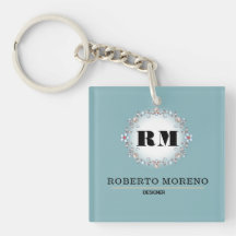 Custom name engraved blue