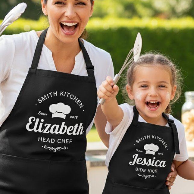 Custom Name Family Kitchen Head Chef Apron Schürze (Von Creator hochgeladen)