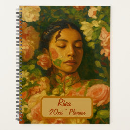 Custom Name  Floral Planner Planer