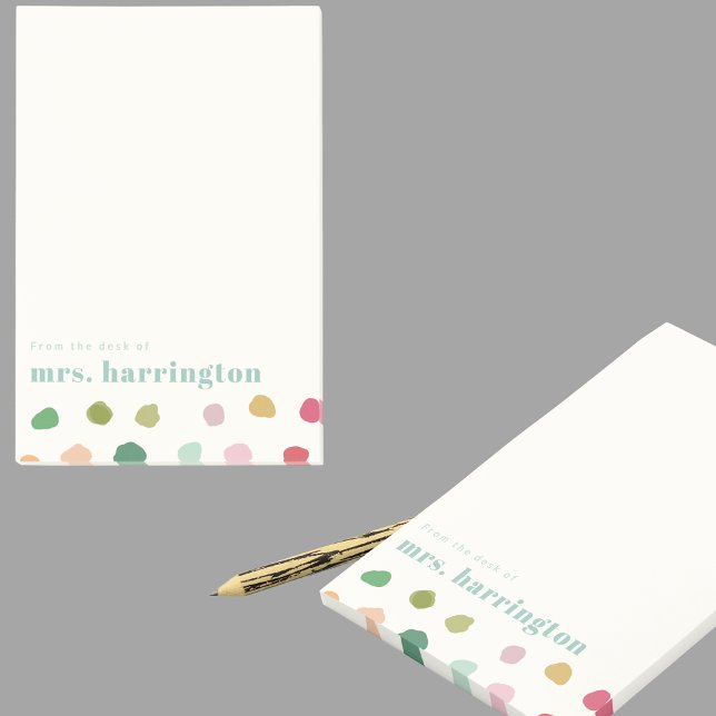 Custom Name Fun Gift for Teachers Stationery Post-it Klebezettel (Von Creator hochgeladen)